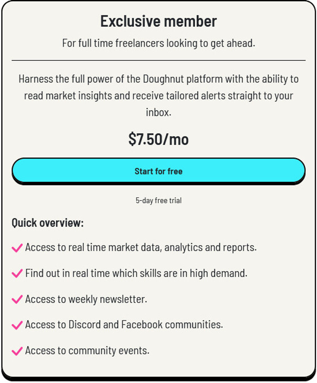 Doughnut pricing 2