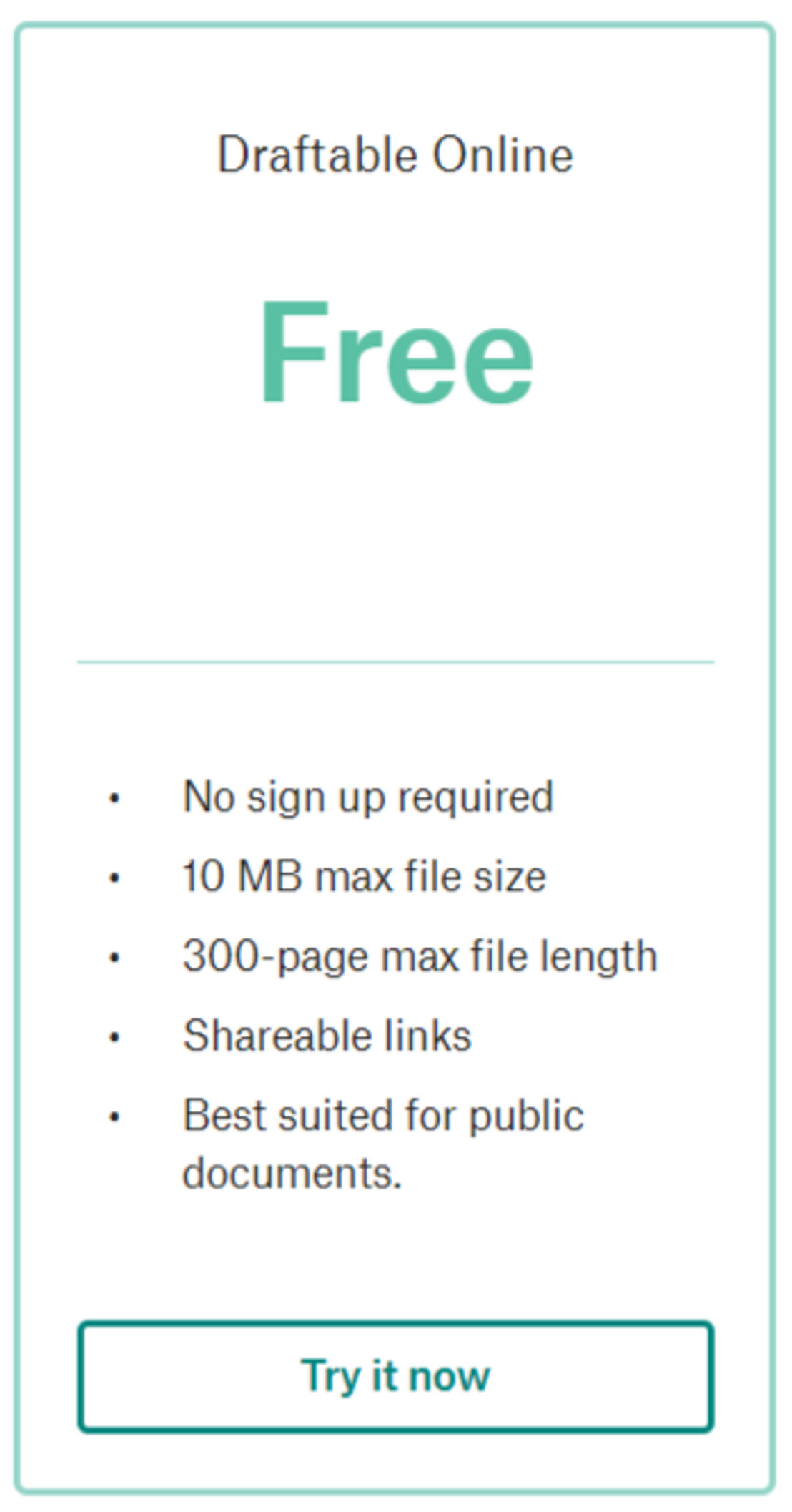 Draftable pricing 1