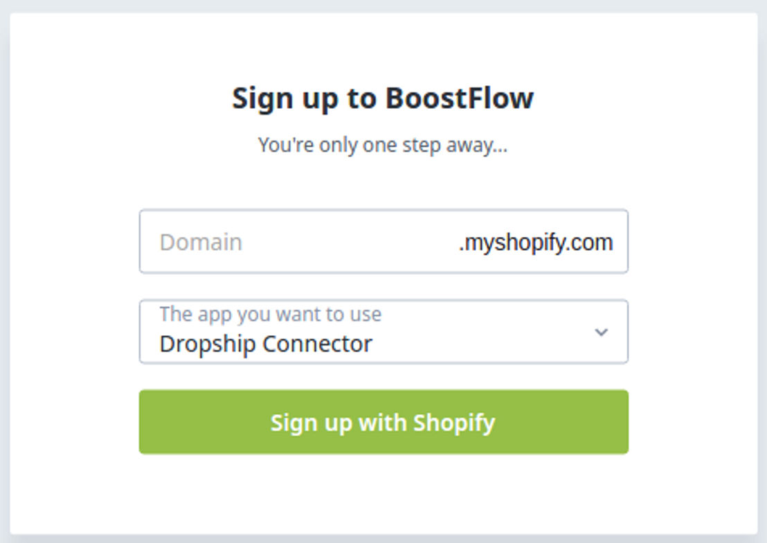 Dropship Connector pricing 1