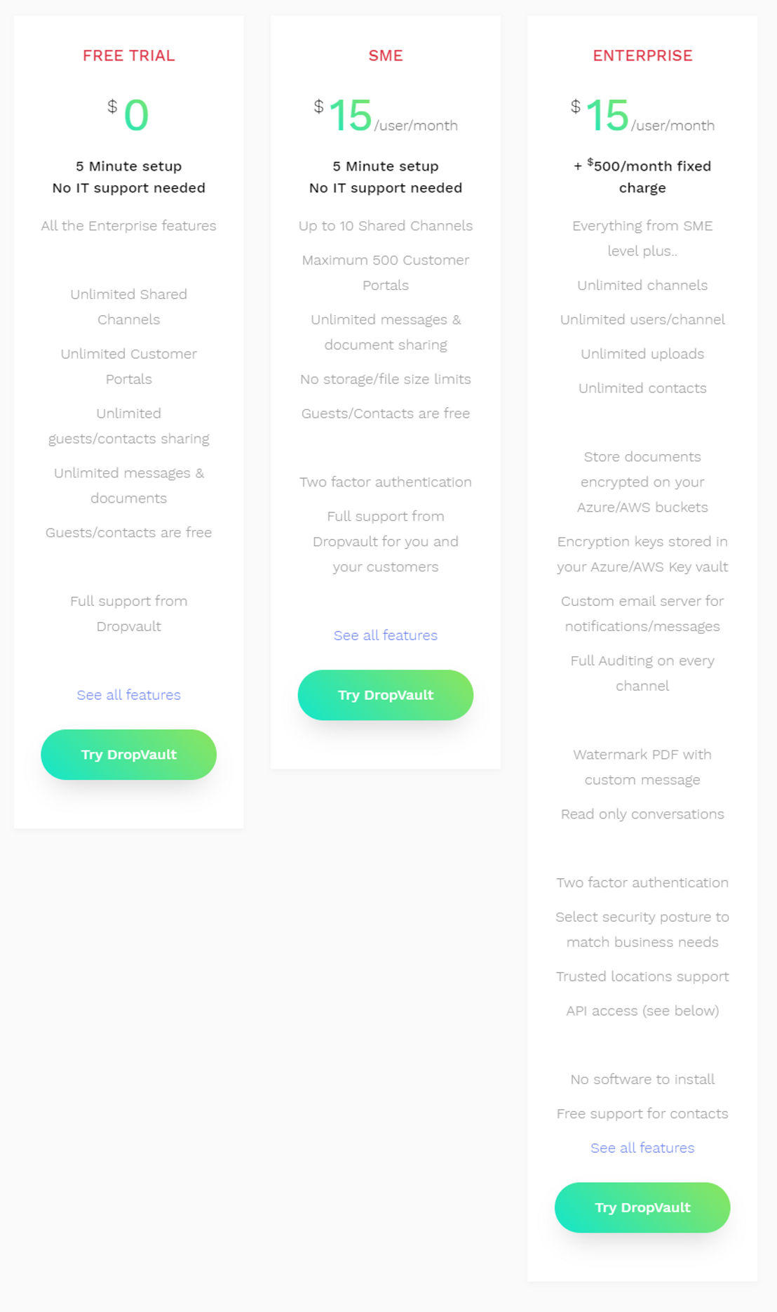 Dropvault screenshot 1