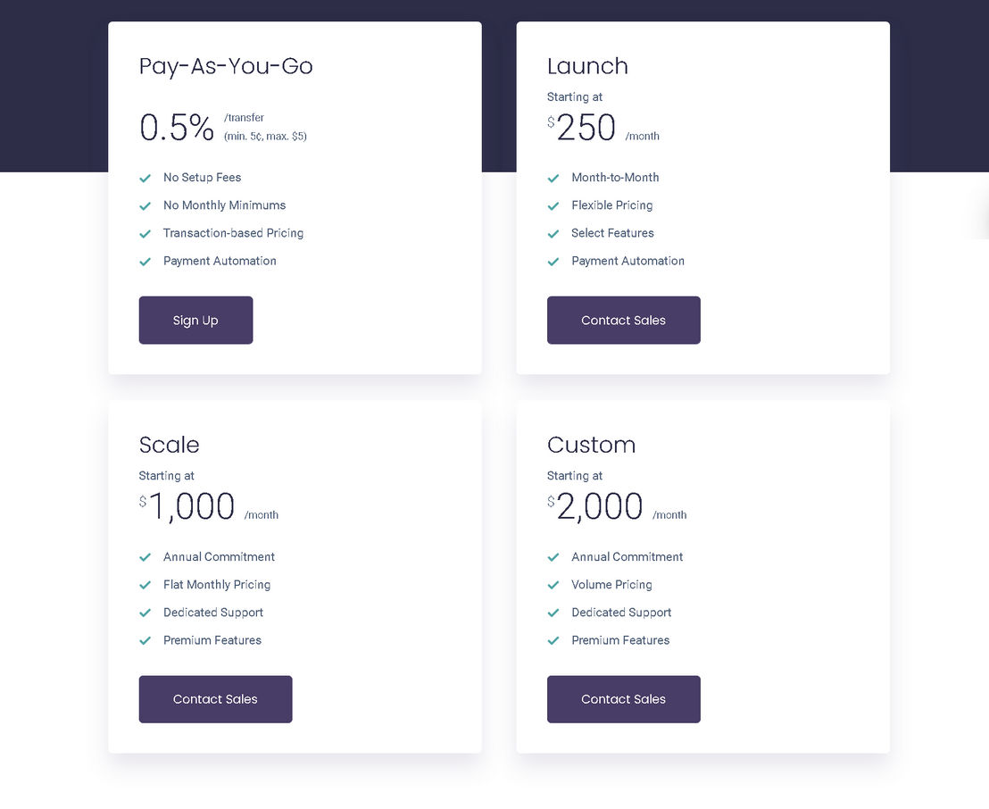 Dwolla pricing 1