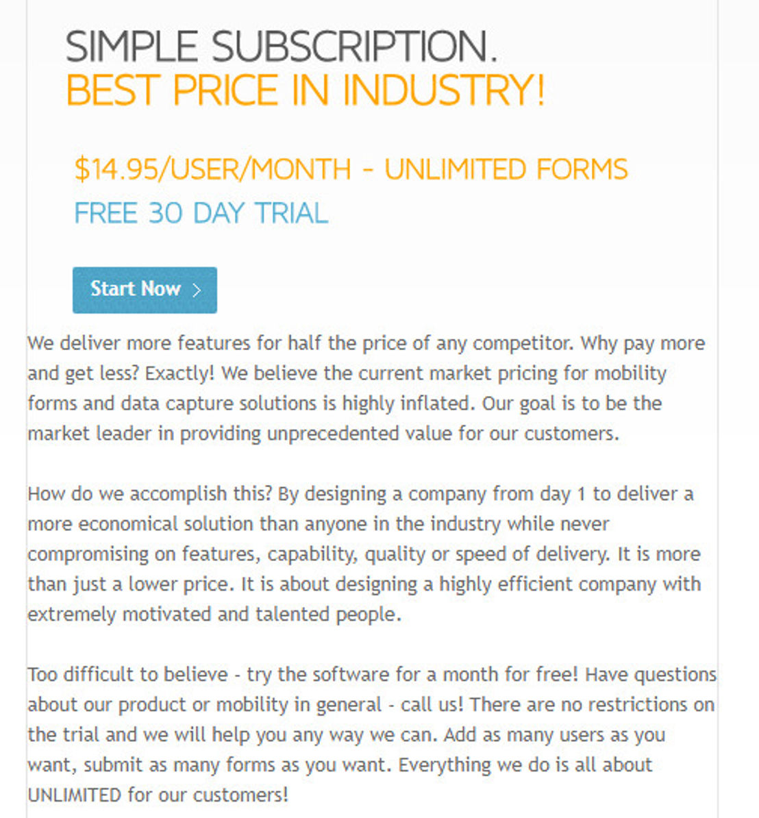 DynoForms pricing 1