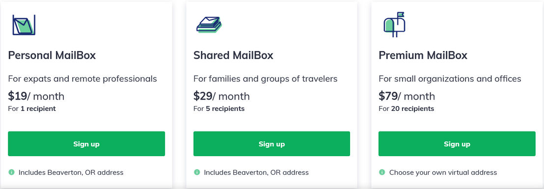 Earth Class Mail pricing