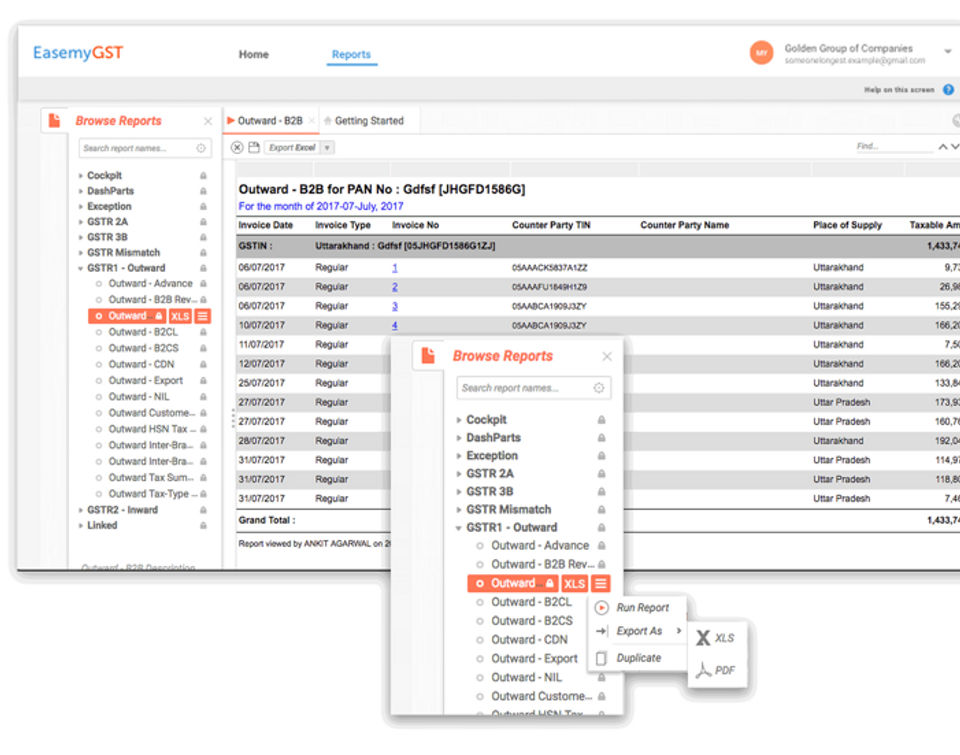 EasemyGST screenshot