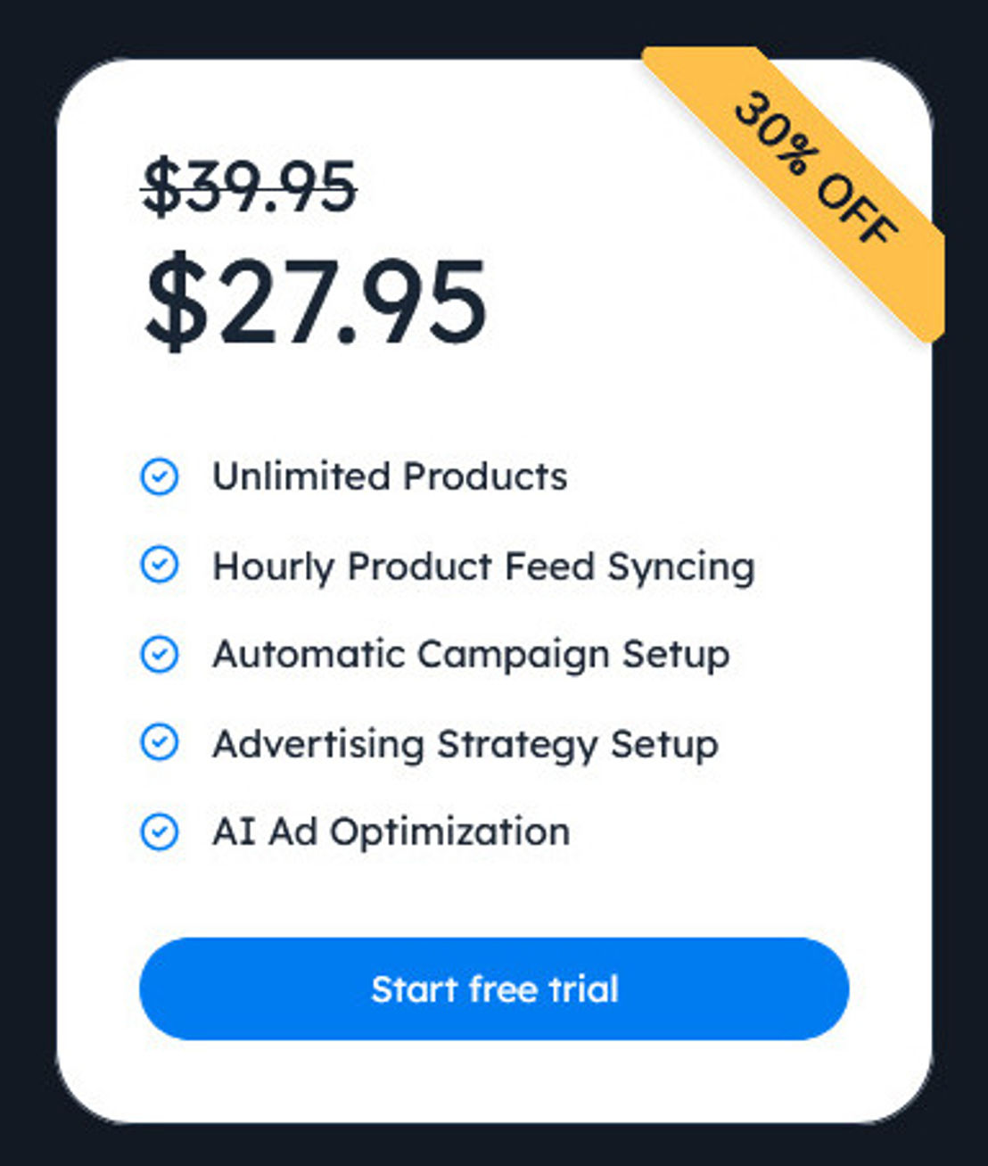 Easy Ads pricing 1