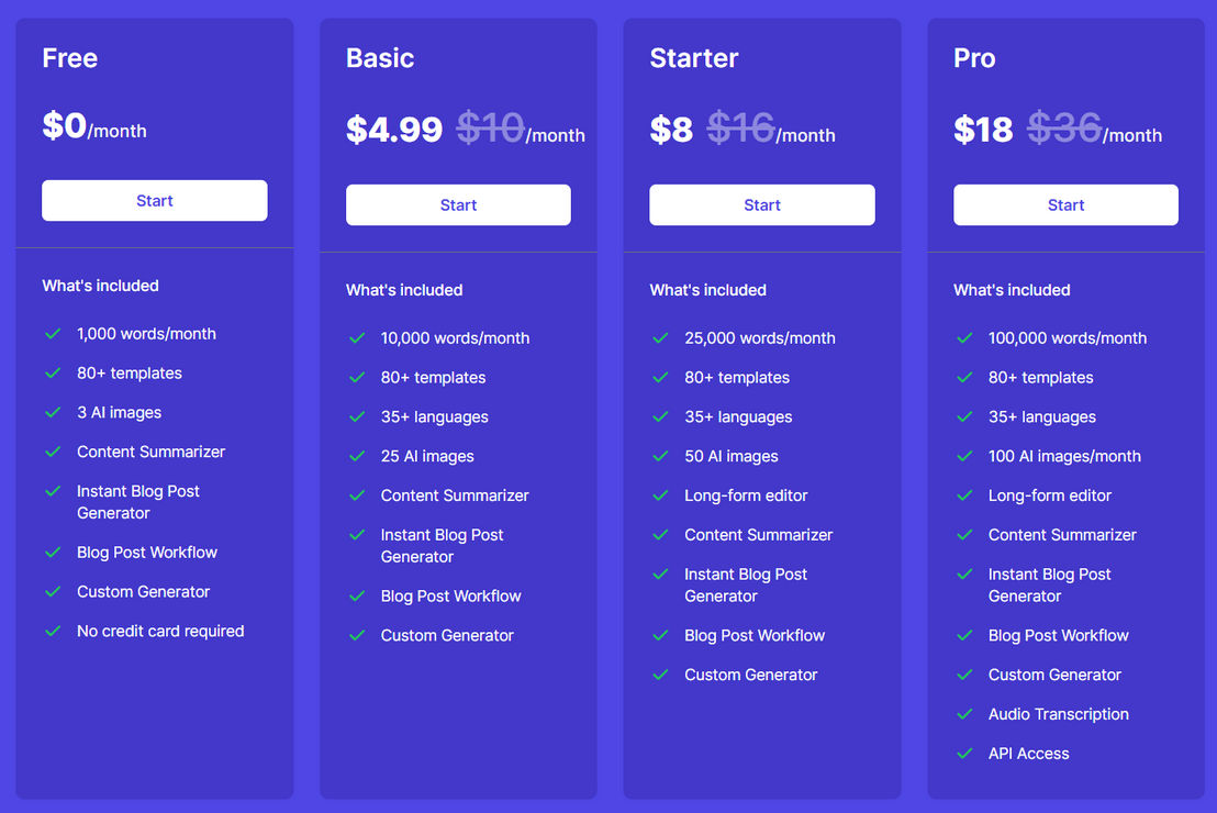 Easy-Peasy.AI pricing 1
