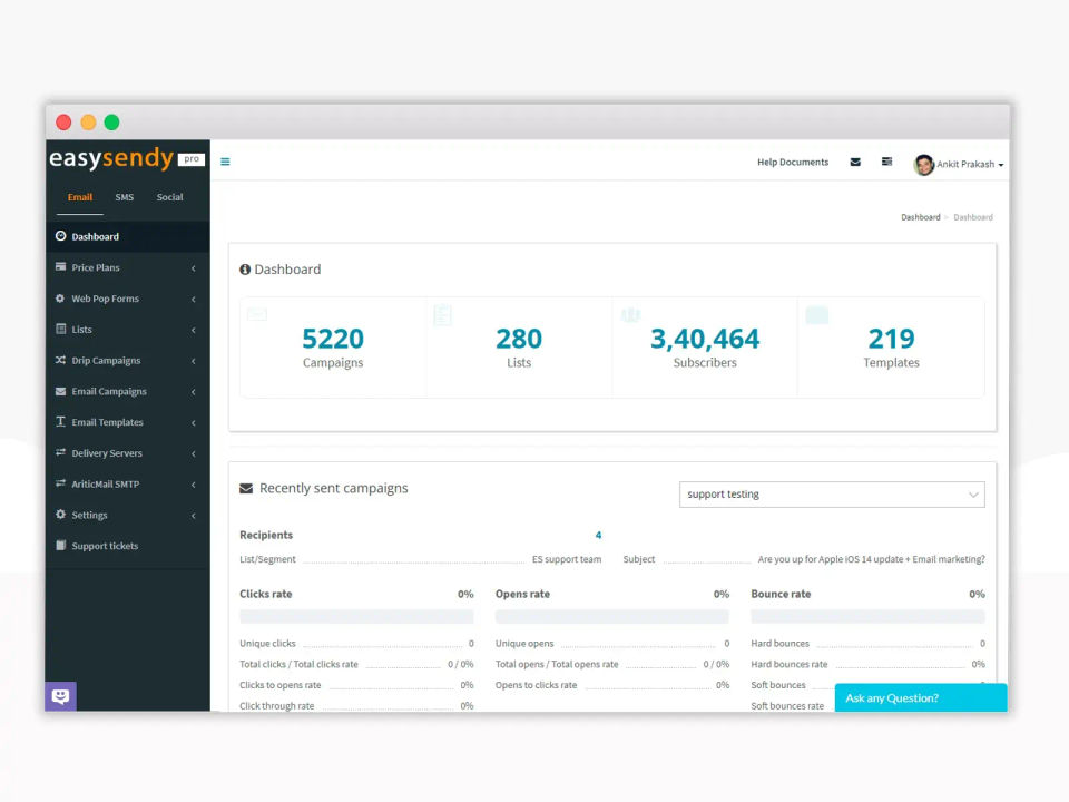 EasySendy screenshot 1