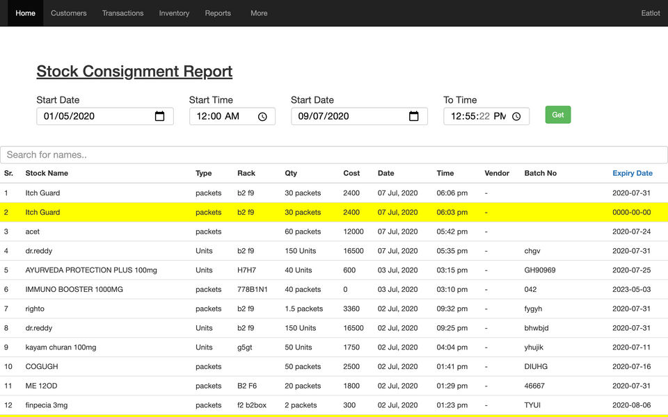 Eatlot screenshot 2