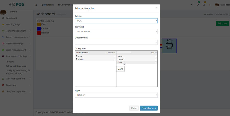 eatPOS screenshot 2
