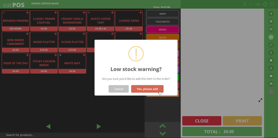 eatPOS screenshot 1