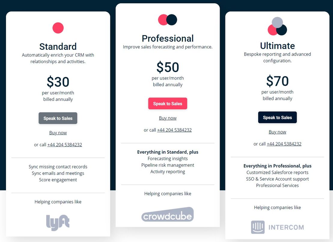 Ebsta pricing