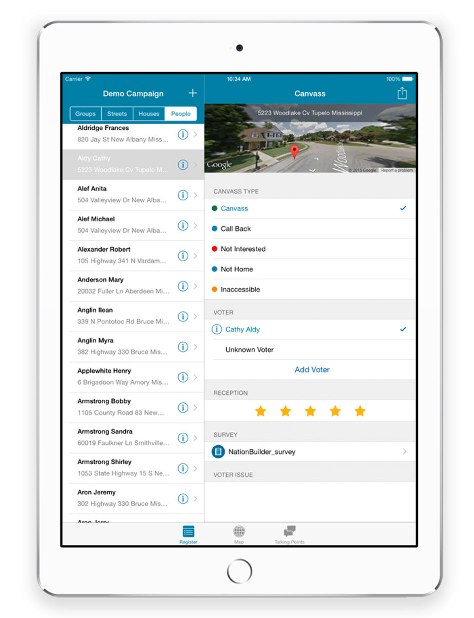 Ecanvasser screenshot 4
