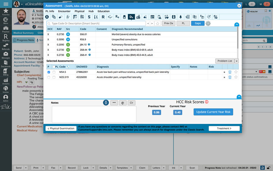 eClinicalWorks screenshot 1