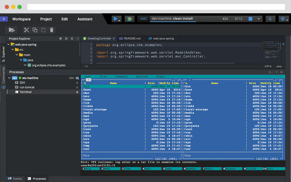 Eclipse Che screenshot 2