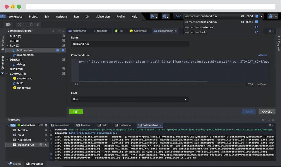 Eclipse Che screenshot 1