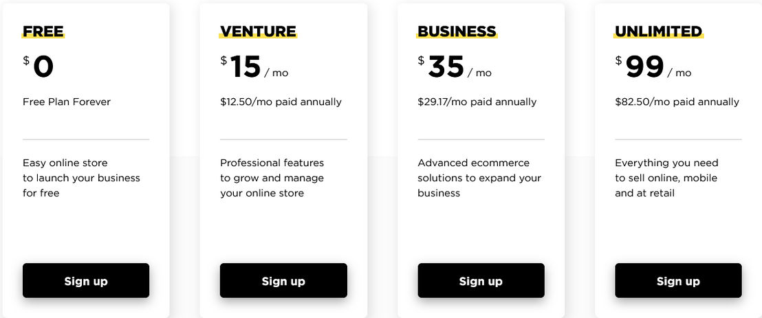 Ecwid pricing 1