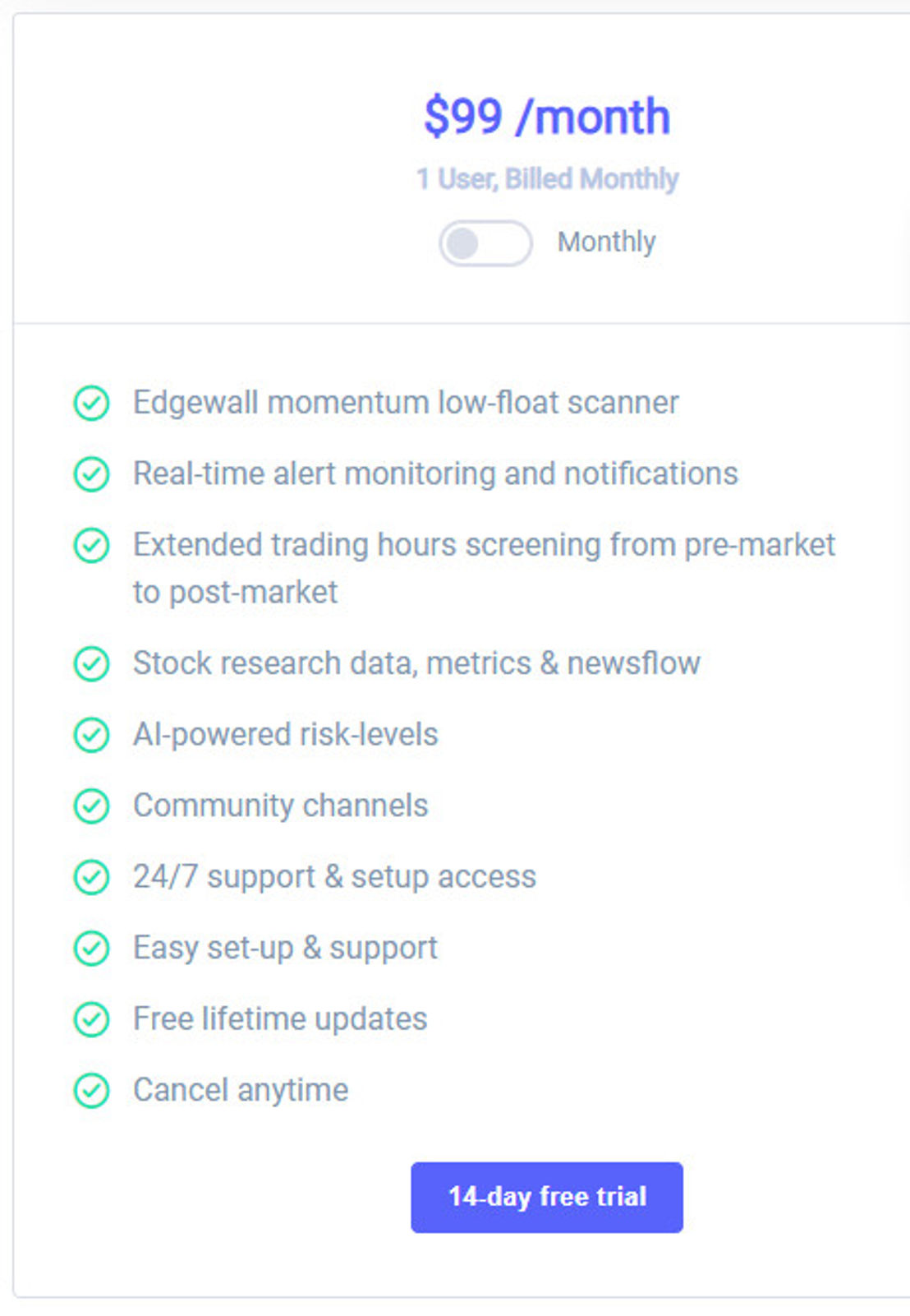 Edgewall pricing 1