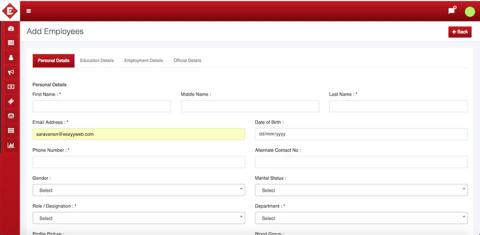 Eezyy CRM screenshot 2