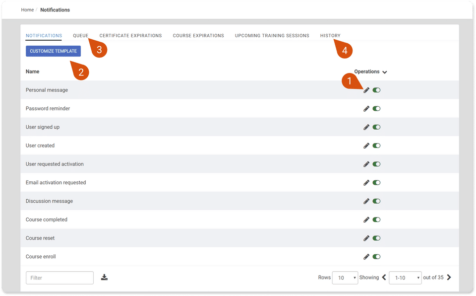 eFront screenshot 4