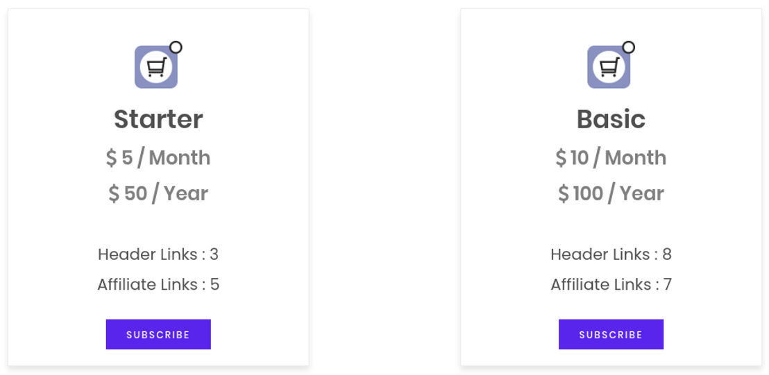 Ek Link pricing 1