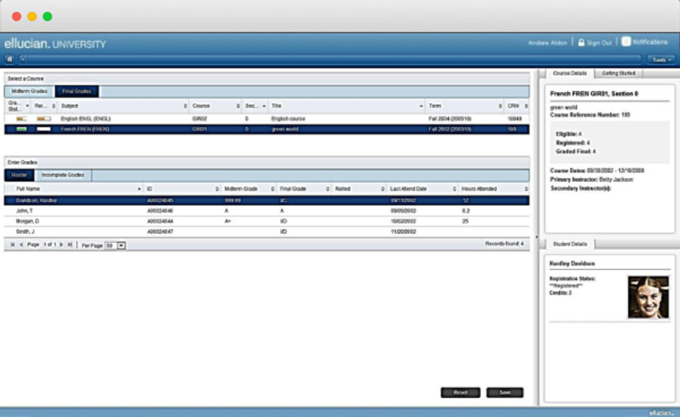 Ellucian screenshot 2
