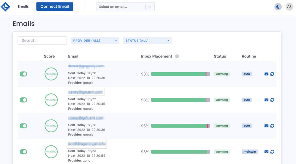 Email Warmup by Boxward screenshot 3