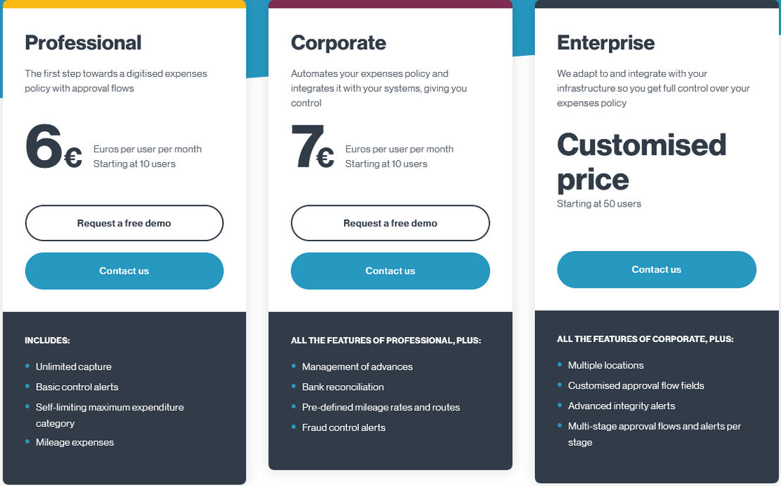 Emburse Captio pricing 1