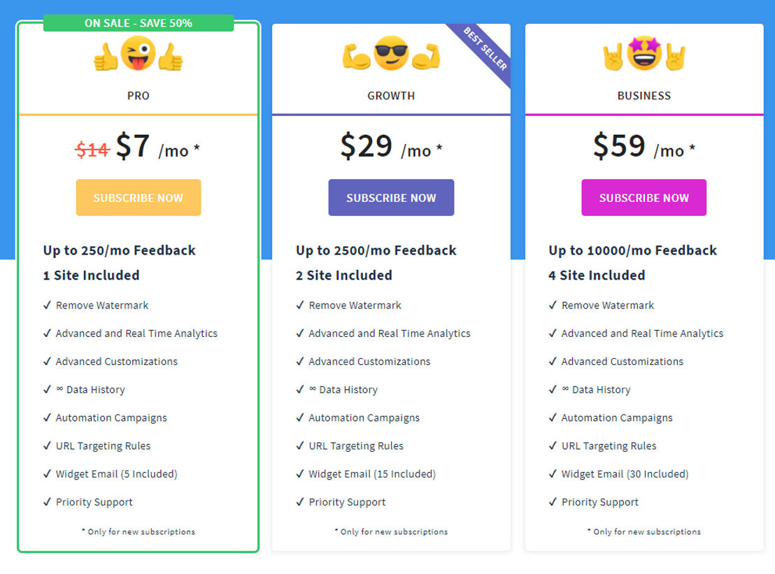 Emojics pricing 1