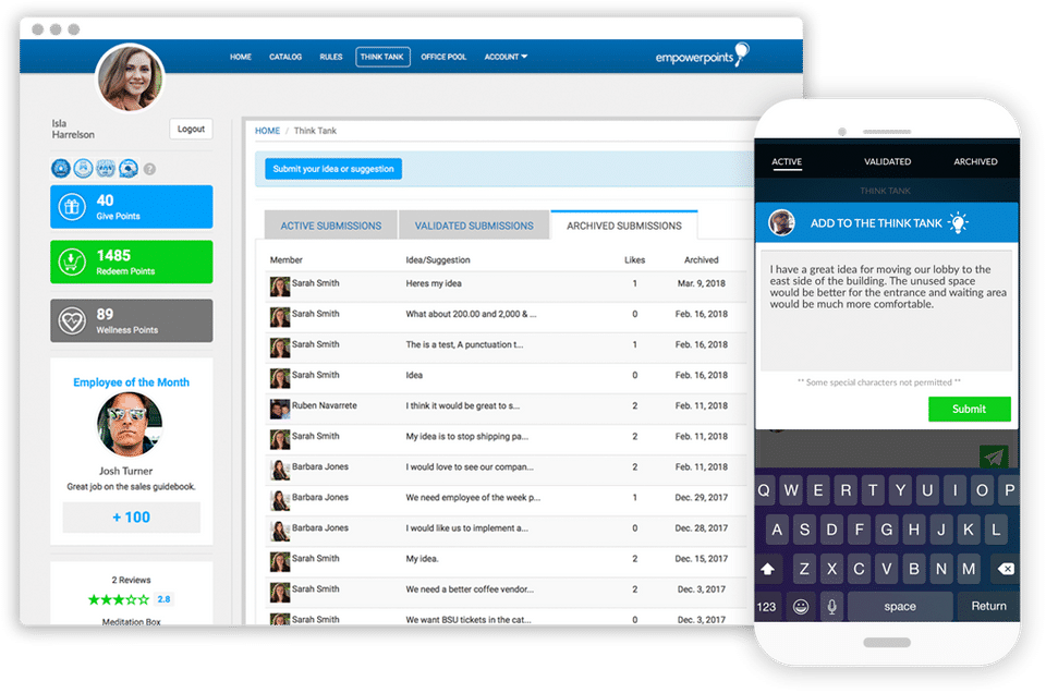 EmpowerPoints screenshot 1