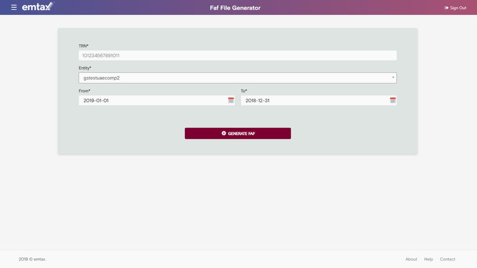 Emtax screenshot 1