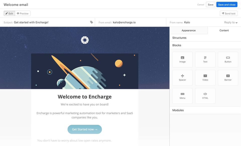 Encharge screenshot 1