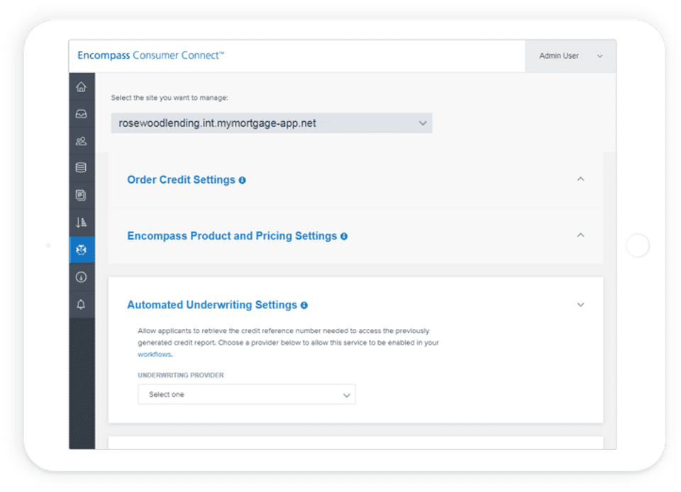 Encompass screenshot 1