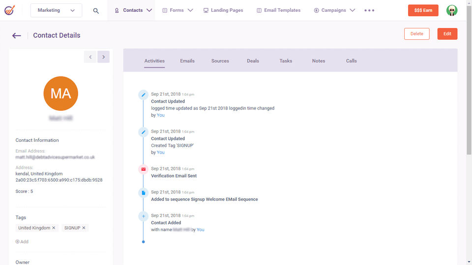 EngageBay Sales CRM screenshot 1