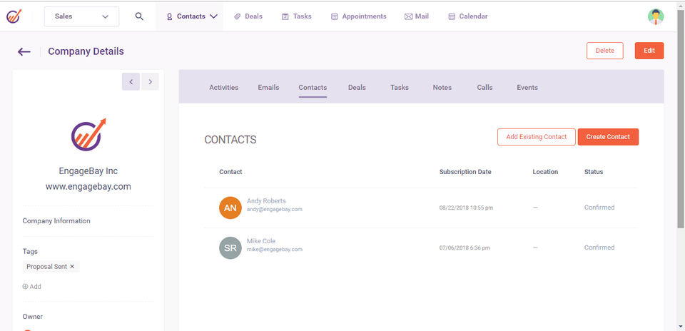 EngageBay Sales CRM screenshot 3