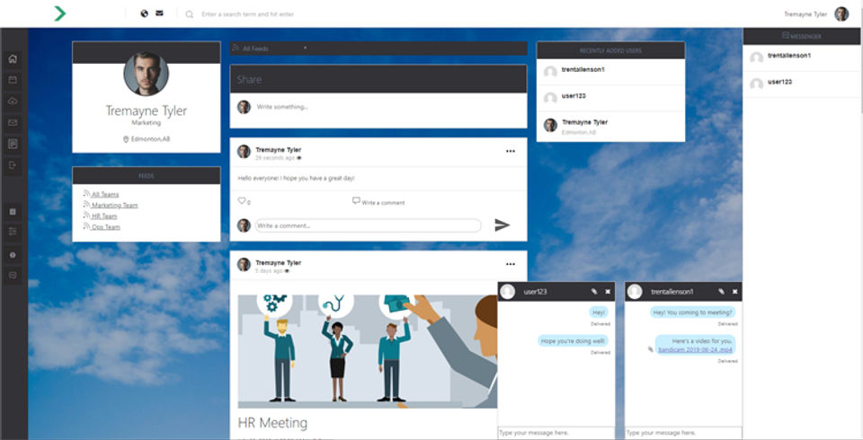 Engynn Intranet screenshot 2