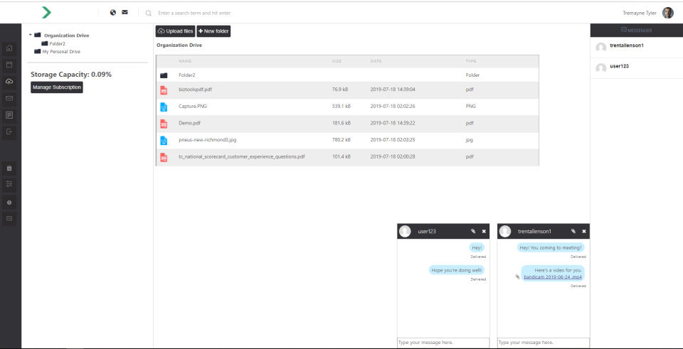 Engynn Intranet screenshot 3