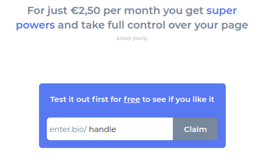 Enter.bio pricing 1