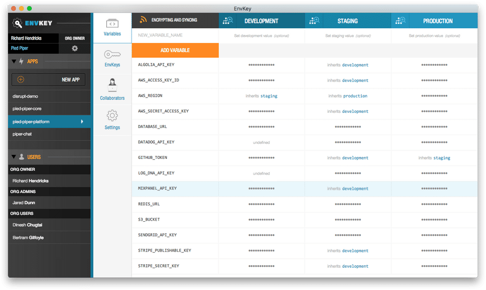 EnvKey screenshot 3