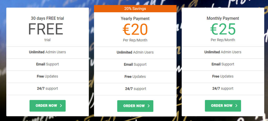 eOrder Sales App screenshot 1