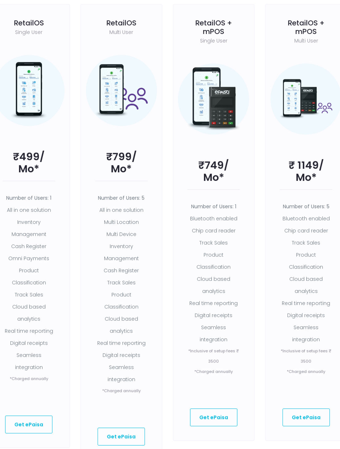 ePaisa pricing 1