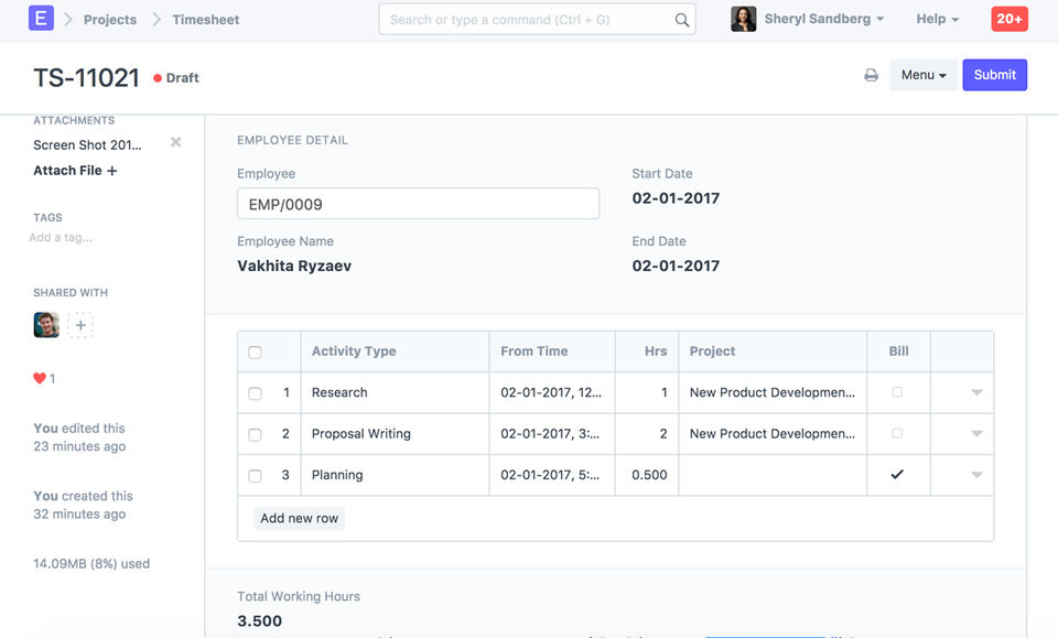 ERPNext screenshot 3