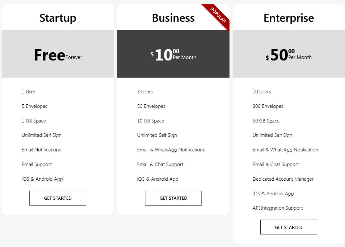 eSign by SquidSoft pricing 1