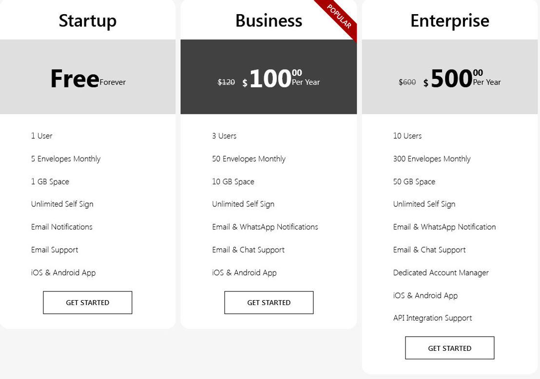 eSign by SquidSoft pricing 2