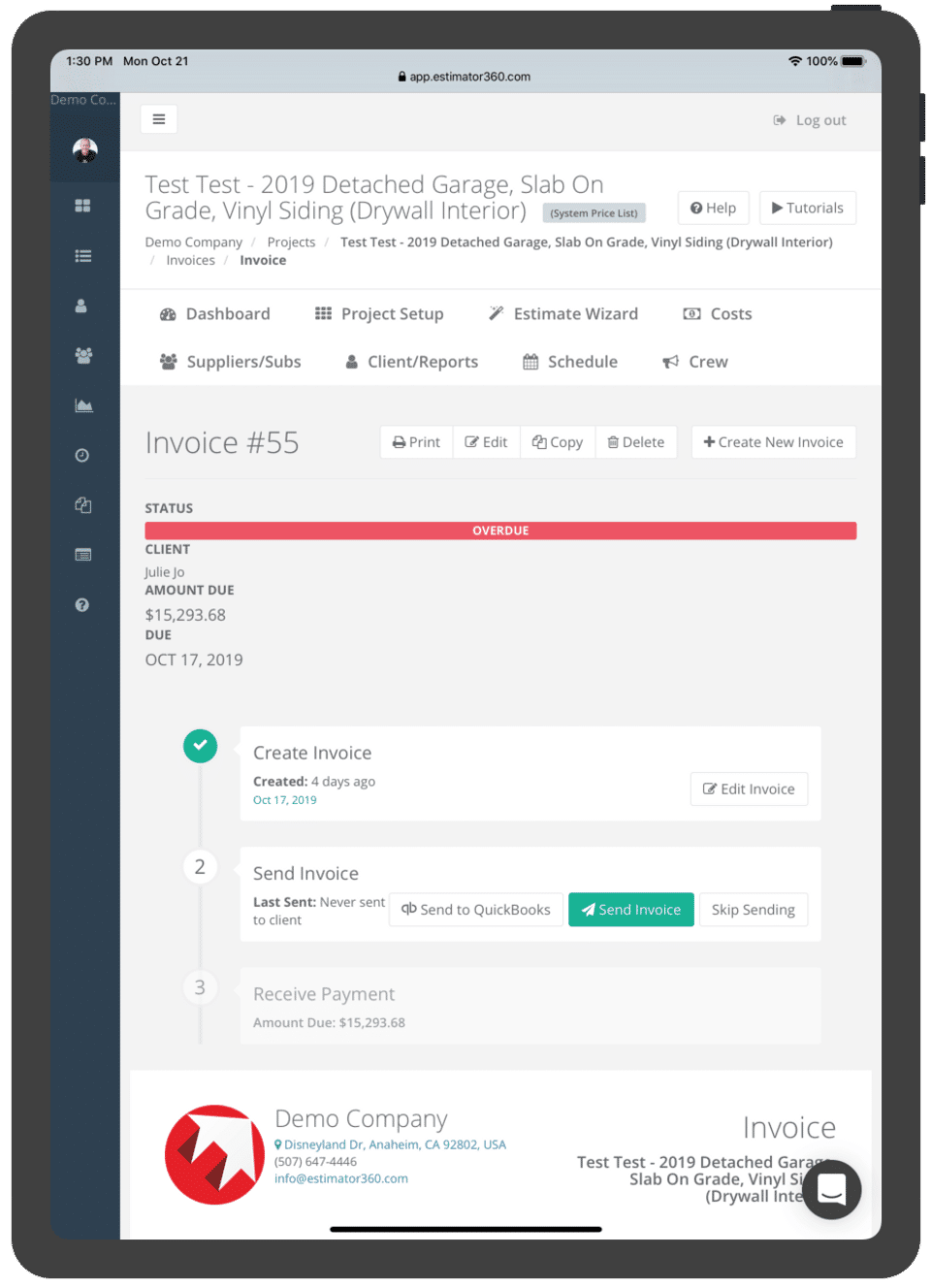 Estimator360 screenshot 4
