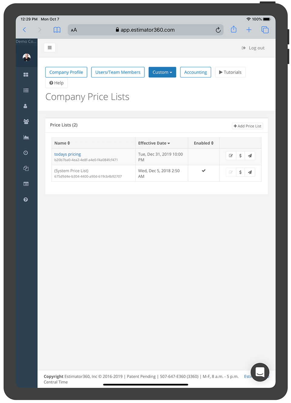 Estimator360 screenshot 3