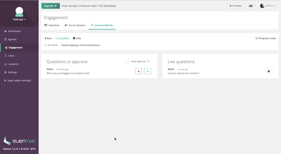 Eventee screenshot 2