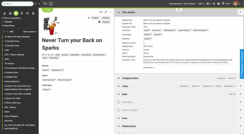 Eventival screenshot 1