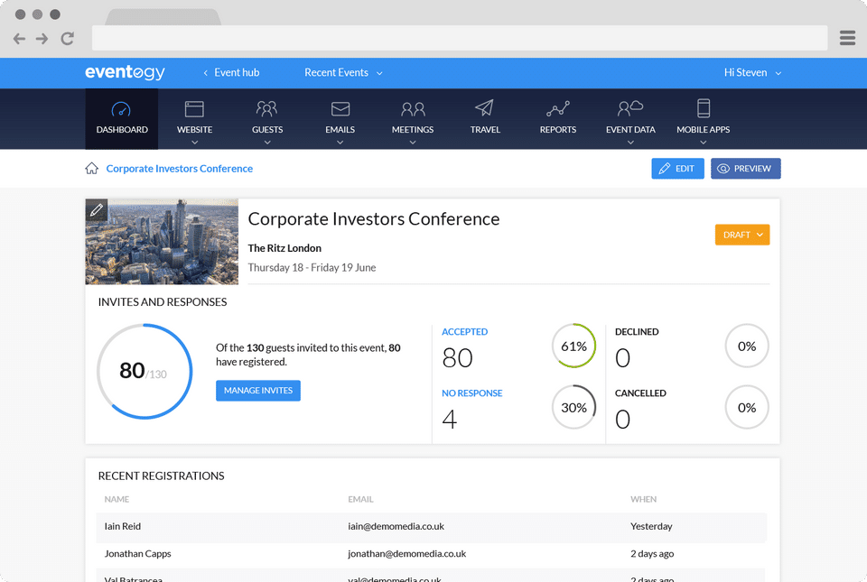 Eventogy screenshot 1
