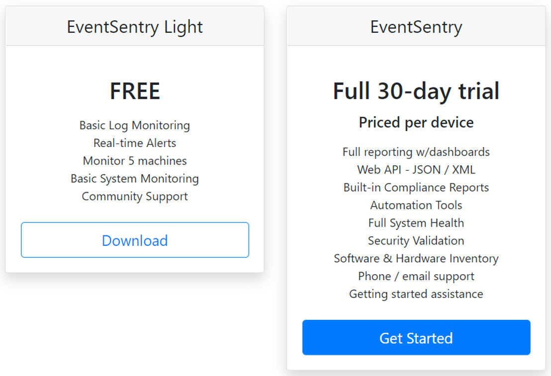 EventSentry screenshot 1
