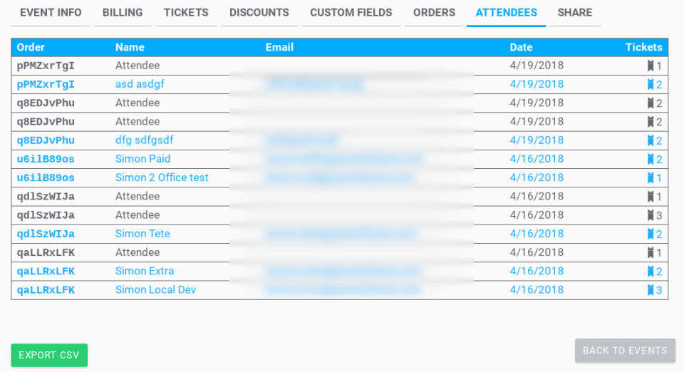 EventsFrame screenshot 2